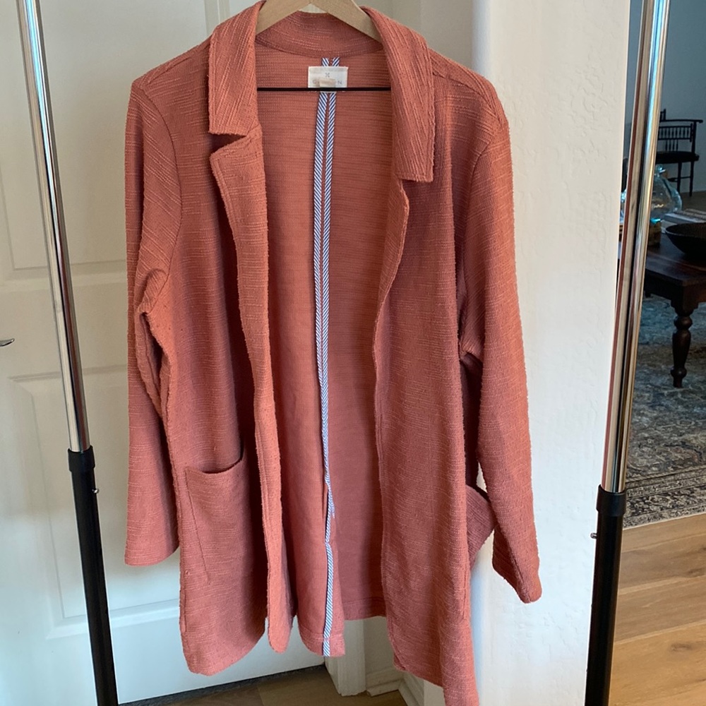 Caslon Knit Blazer in Pink Cedar